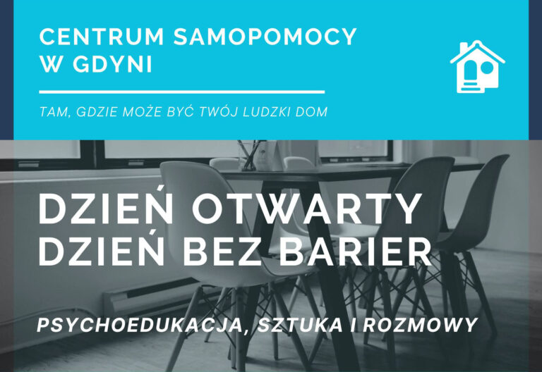 Read more about the article Dzień otwarty, Dzień bez&nbsp;barier – psychoedukacja, sztuka i&nbsp;rozmowy w&nbsp;Centrum Samopomocy