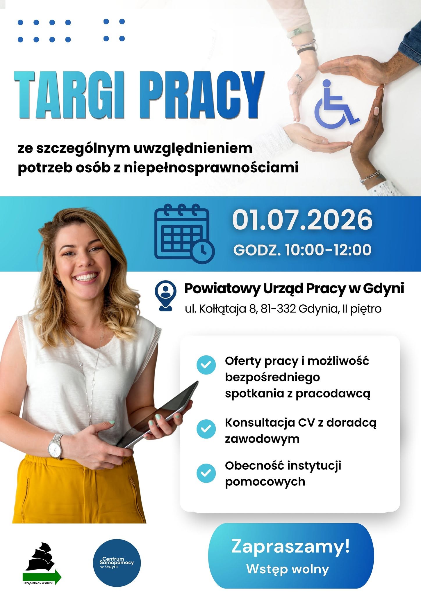 You are currently viewing Zapraszamy na&nbsp;targi pracy dla osób z&nbsp;niepełnosprawnościami!